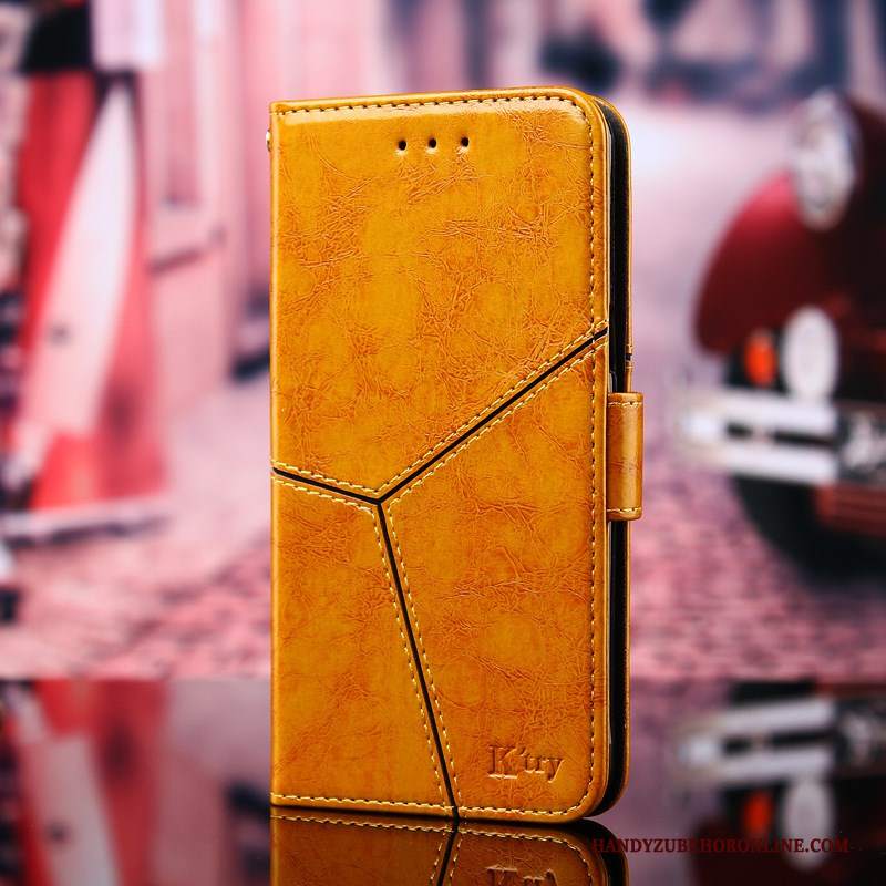 Custodia Huawei P Smart 2019 Pelle Supporto Rosso, Cover Huawei P Smart 2019 Moda Fibbiatelefono