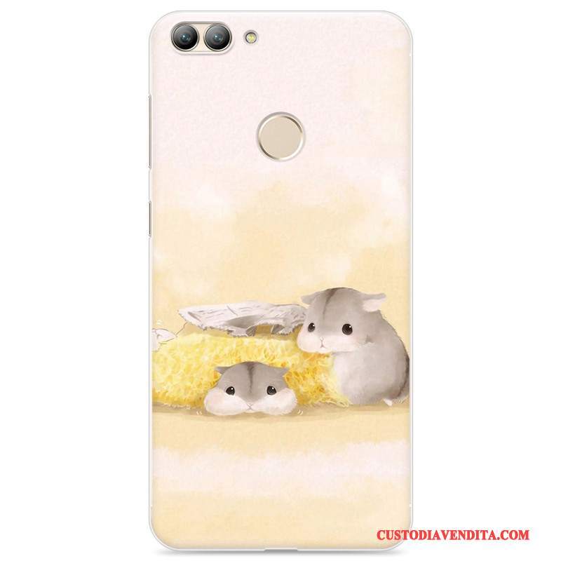 Custodia Huawei P Smart Cartone Animato Morbidotelefono, Cover Huawei P Smart Protezione Rosa