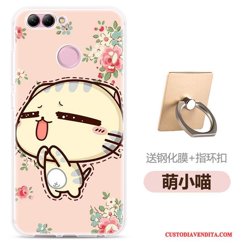 Custodia Huawei P Smart Colore Morbido Leggere, Cover Huawei P Smart Silicone Di Personalità Trasparente