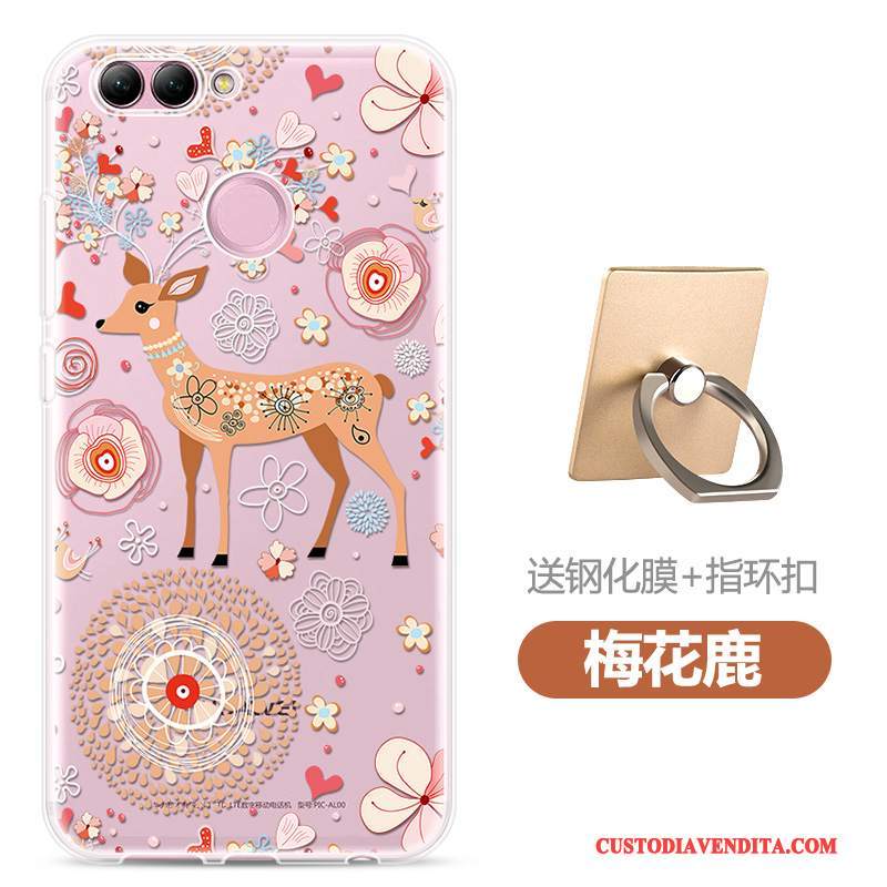Custodia Huawei P Smart Colore Morbido Leggere, Cover Huawei P Smart Silicone Di Personalità Trasparente