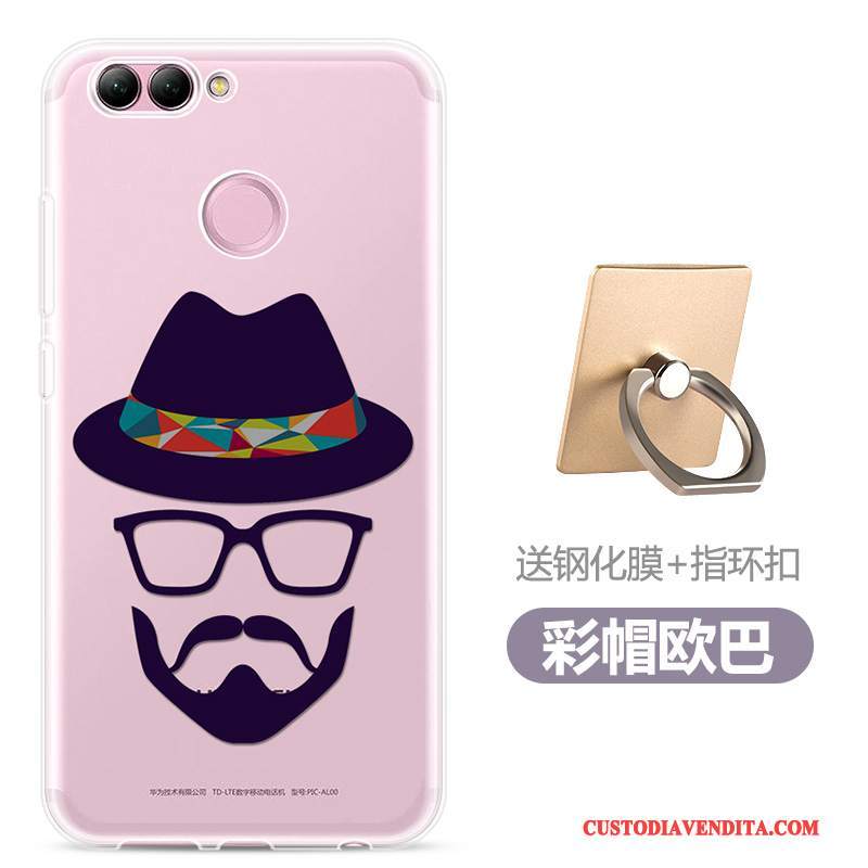 Custodia Huawei P Smart Colore Morbido Leggere, Cover Huawei P Smart Silicone Di Personalità Trasparente