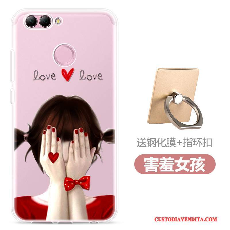 Custodia Huawei P Smart Colore Morbido Leggere, Cover Huawei P Smart Silicone Di Personalità Trasparente