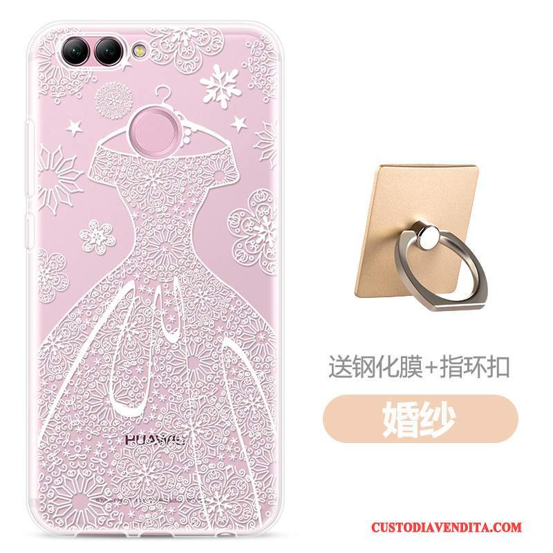 Custodia Huawei P Smart Colore Morbido Leggere, Cover Huawei P Smart Silicone Di Personalità Trasparente