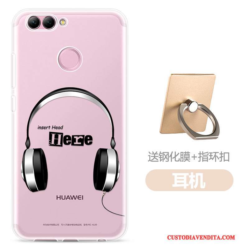 Custodia Huawei P Smart Colore Morbido Leggere, Cover Huawei P Smart Silicone Di Personalità Trasparente