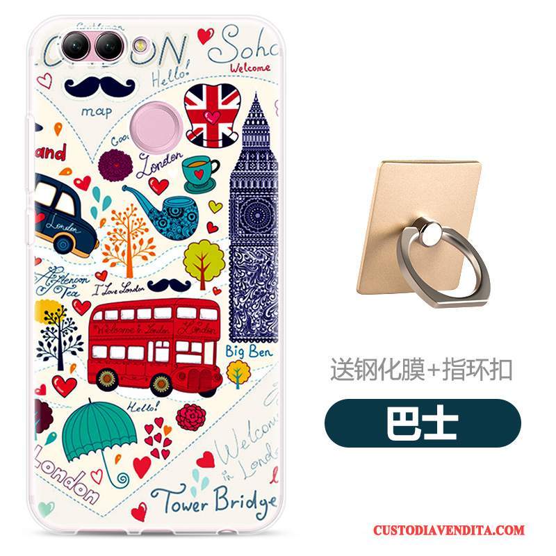 Custodia Huawei P Smart Colore Morbido Leggere, Cover Huawei P Smart Silicone Di Personalità Trasparente