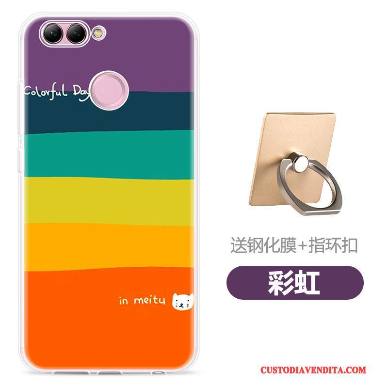 Custodia Huawei P Smart Colore Morbido Leggere, Cover Huawei P Smart Silicone Di Personalità Trasparente