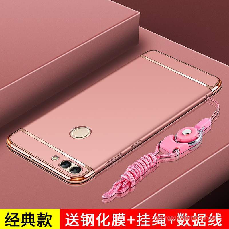 Custodia Huawei P Smart Creativo Difficile Anti-caduta, Cover Huawei P Smart Telefono Rosa