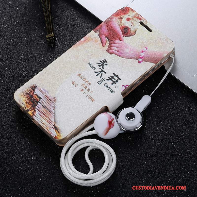 Custodia Huawei P Smart Pelle Porpora Anti-caduta, Cover Huawei P Smart Protezione Telefono