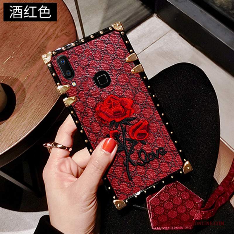 Custodia Huawei P Smart+ Protezione Di Personalità Morbido, Cover Huawei P Smart+ Creativo Ricamo Alto