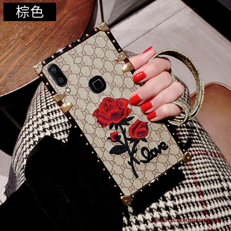 Custodia Huawei P Smart+ Protezione Di Personalità Morbido, Cover Huawei P Smart+ Creativo Ricamo Alto