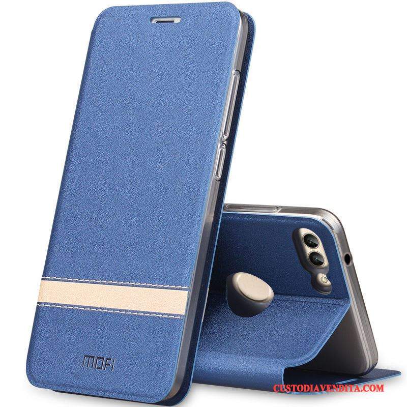 Custodia Huawei P Smart Protezione Telefono Rosa, Cover Huawei P Smart Pelle Anti-caduta