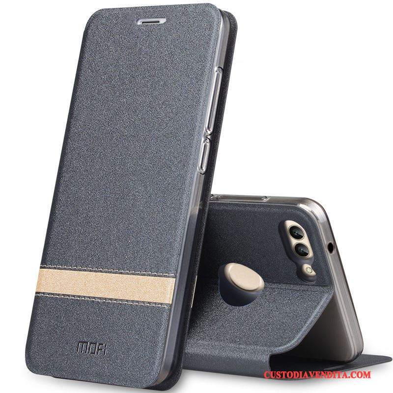 Custodia Huawei P Smart Protezione Telefono Rosa, Cover Huawei P Smart Pelle Anti-caduta
