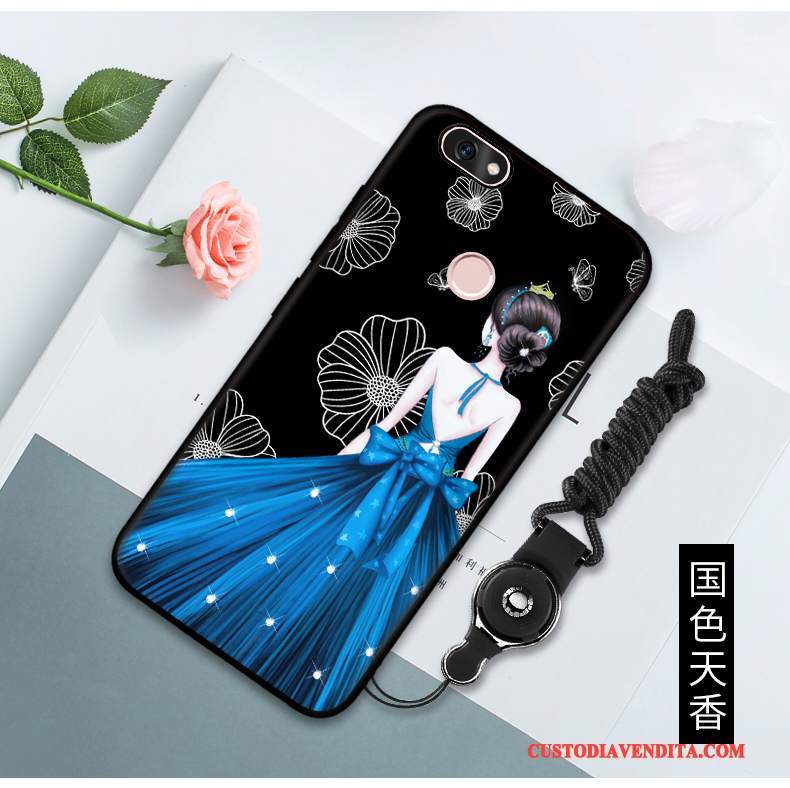 Custodia Huawei P Smart Silicone Morbido Rosso, Cover Huawei P Smart Protezione Telefono Anti-caduta