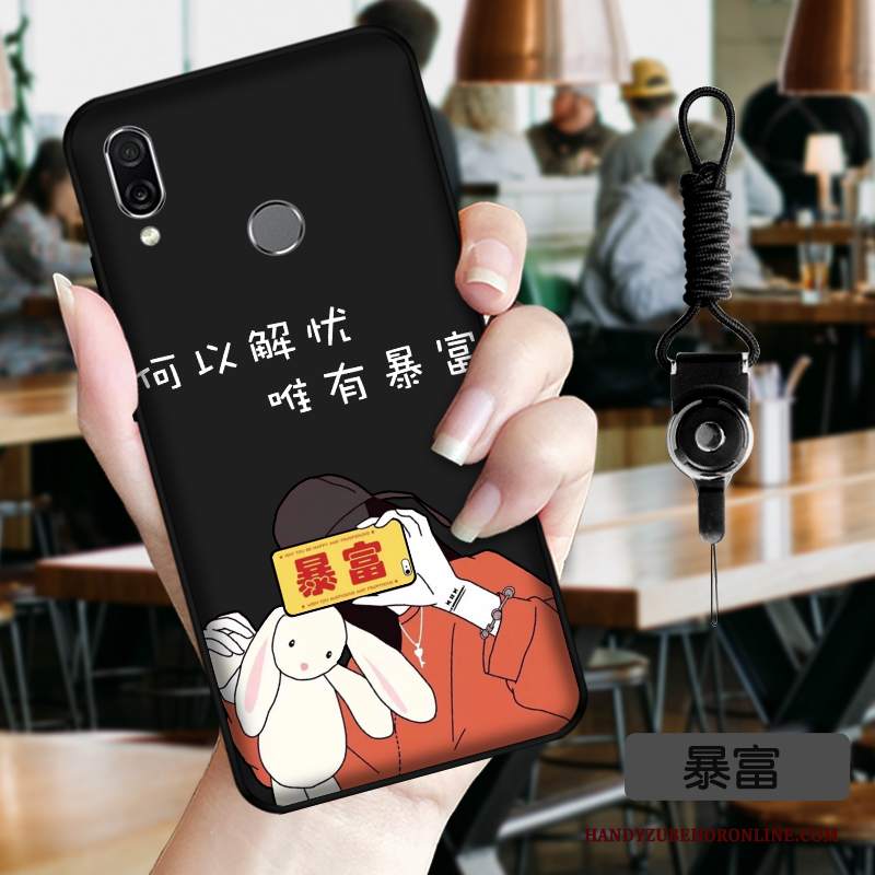 Custodia Huawei P Smart Z Cartone Animato Rosso Morbido, Cover Huawei P Smart Z Protezione Rosa Tendenza