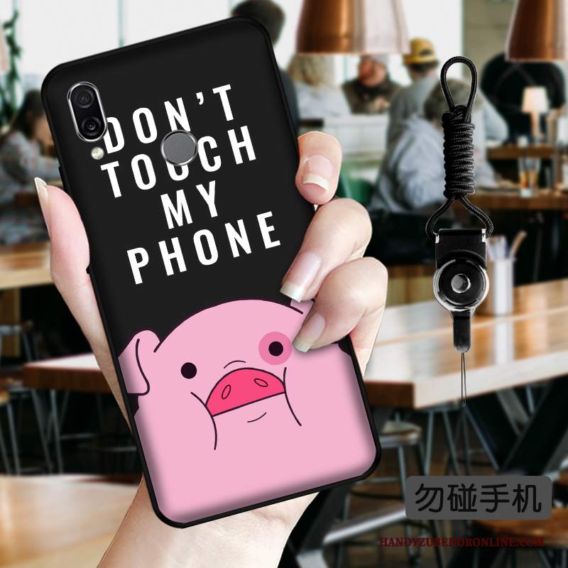 Custodia Huawei P Smart Z Cartone Animato Rosso Morbido, Cover Huawei P Smart Z Protezione Rosa Tendenza