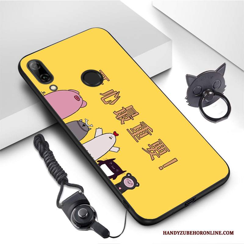 Custodia Huawei P Smart Z Cartone Animato Telefono Net Red, Cover Huawei P Smart Z Silicone Bello Anti-caduta
