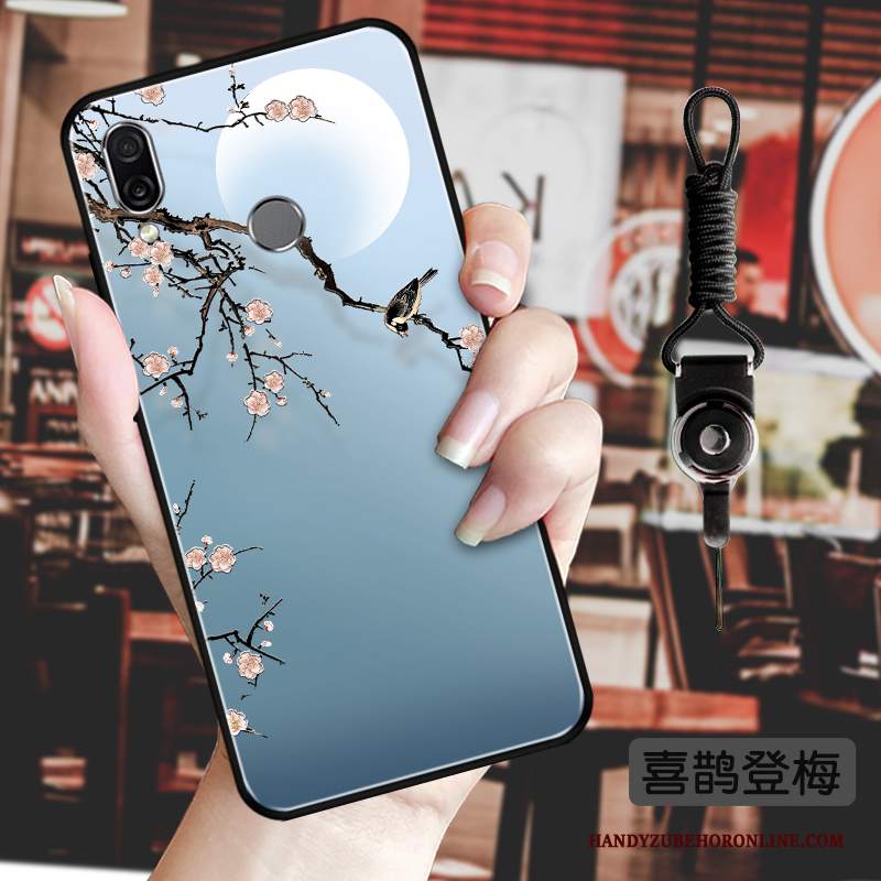 Custodia Huawei P Smart Z Vintage Fiori Stile Cinese, Cover Huawei P Smart Z Protezione Telefono Classico