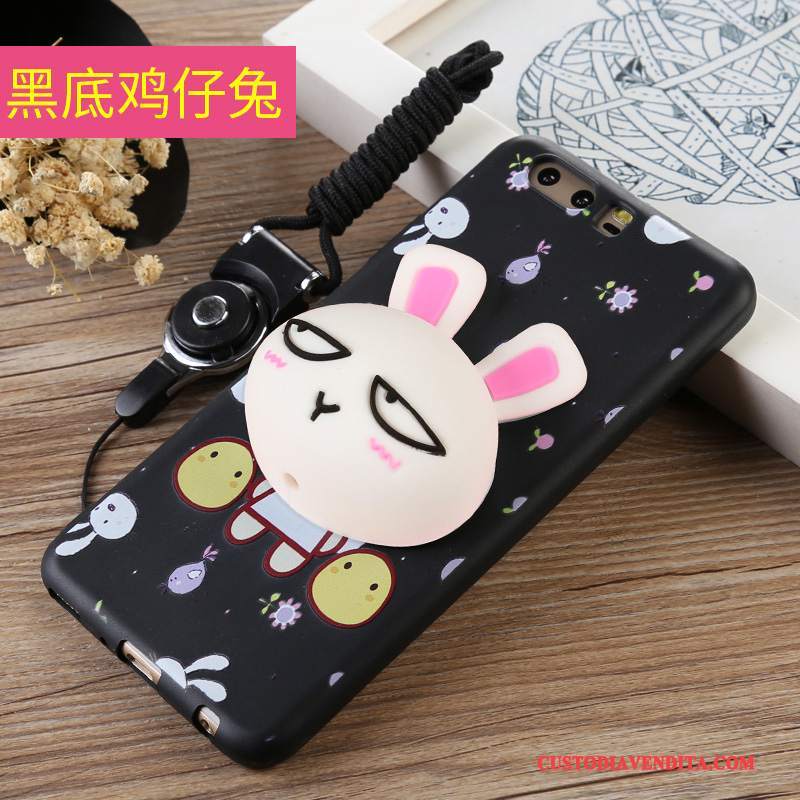 Custodia Huawei P10 Cartone Animato Telefono Anti-caduta, Cover Huawei P10 Protezione Tutto Incluso Rosa