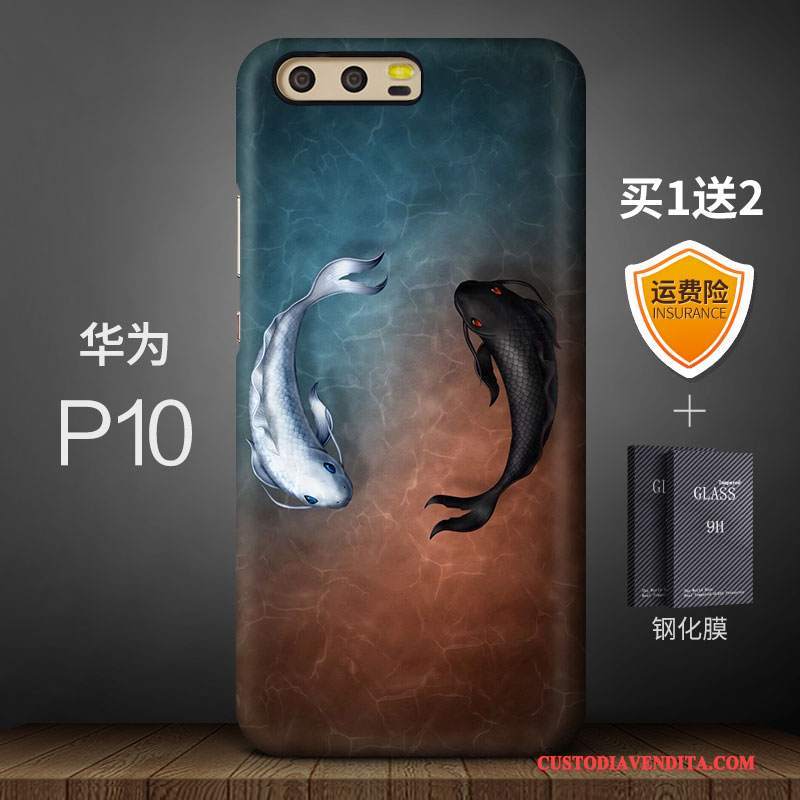 Custodia Huawei P10 Creativo Blu Macchiati, Cover Huawei P10 Di Personalità Marchio Di Tendenza