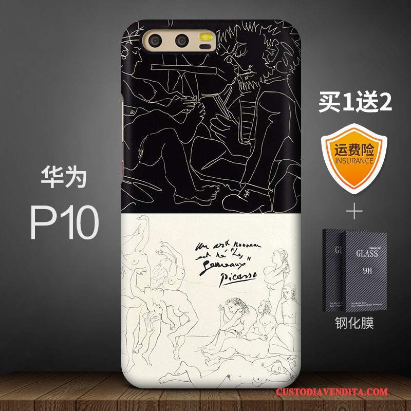 Custodia Huawei P10 Creativo Blu Macchiati, Cover Huawei P10 Di Personalità Marchio Di Tendenza