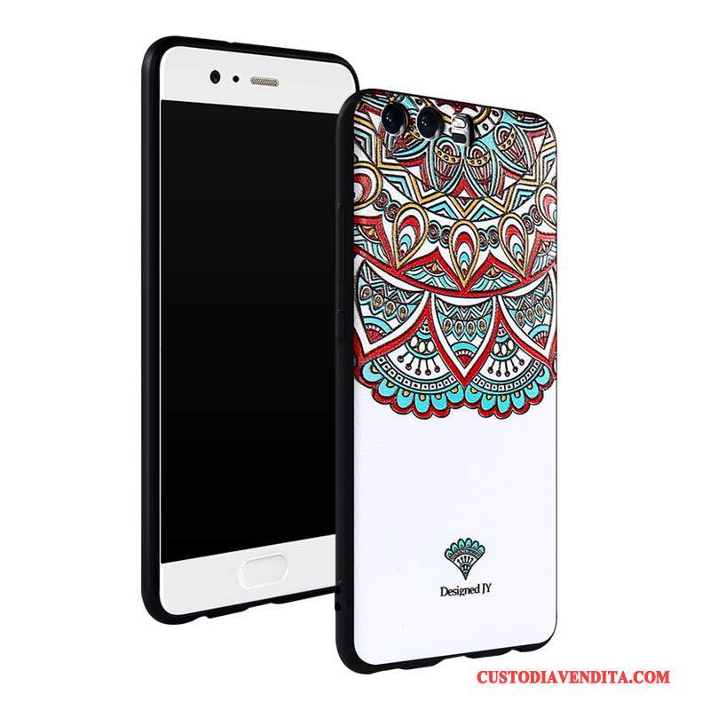 Custodia Huawei P10 Creativo Ornamenti Appesitelefono, Cover Huawei P10 Protezione Bianco Macchiati