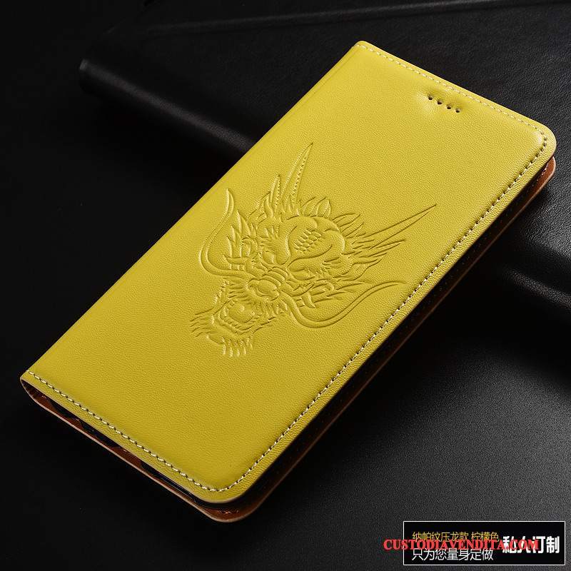 Custodia Huawei P10 Folio Anti-caduta Drago, Cover Huawei P10 Colore Telefono
