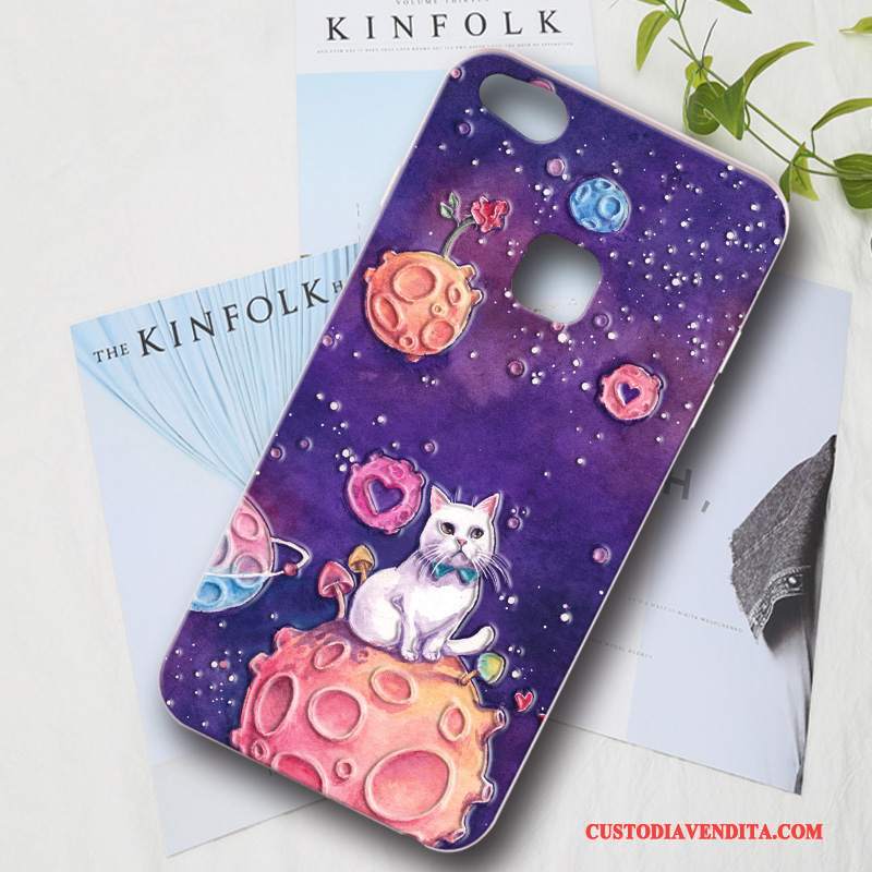 Custodia Huawei P10 Lite Cartone Animato Morbido Anti-caduta, Cover Huawei P10 Lite Colore Tendenza Rosa