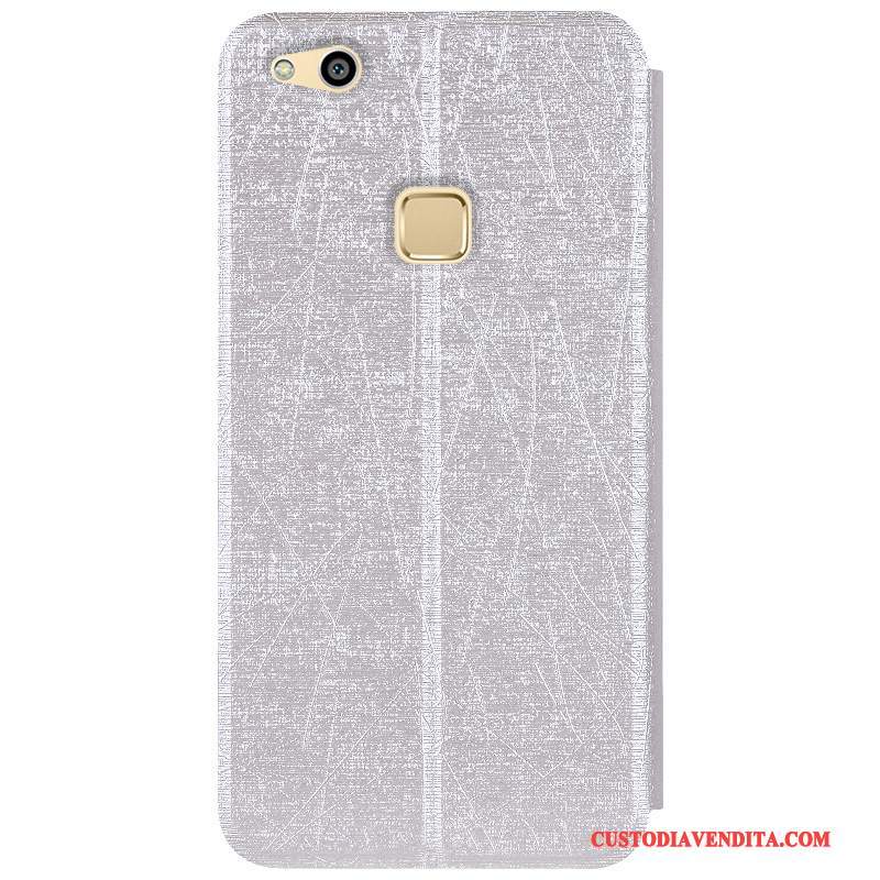Custodia Huawei P10 Lite Folio Gioventù Morbido, Cover Huawei P10 Lite Pelle Tutto Incluso Blu