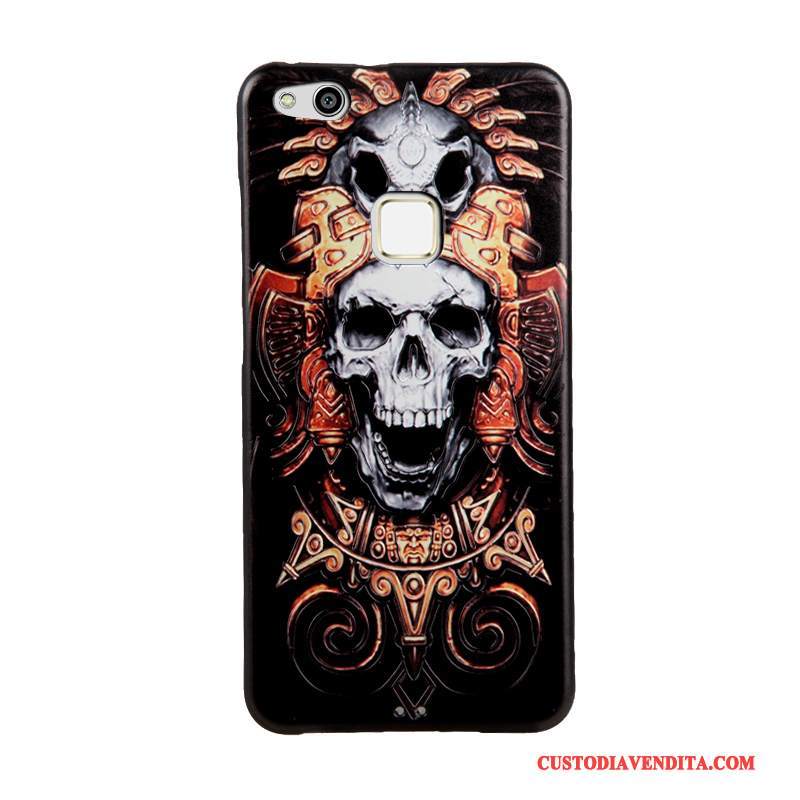 Custodia Huawei P10 Lite Goffratura Morbido Blu, Cover Huawei P10 Lite Cartone Animato Gioventùtelefono