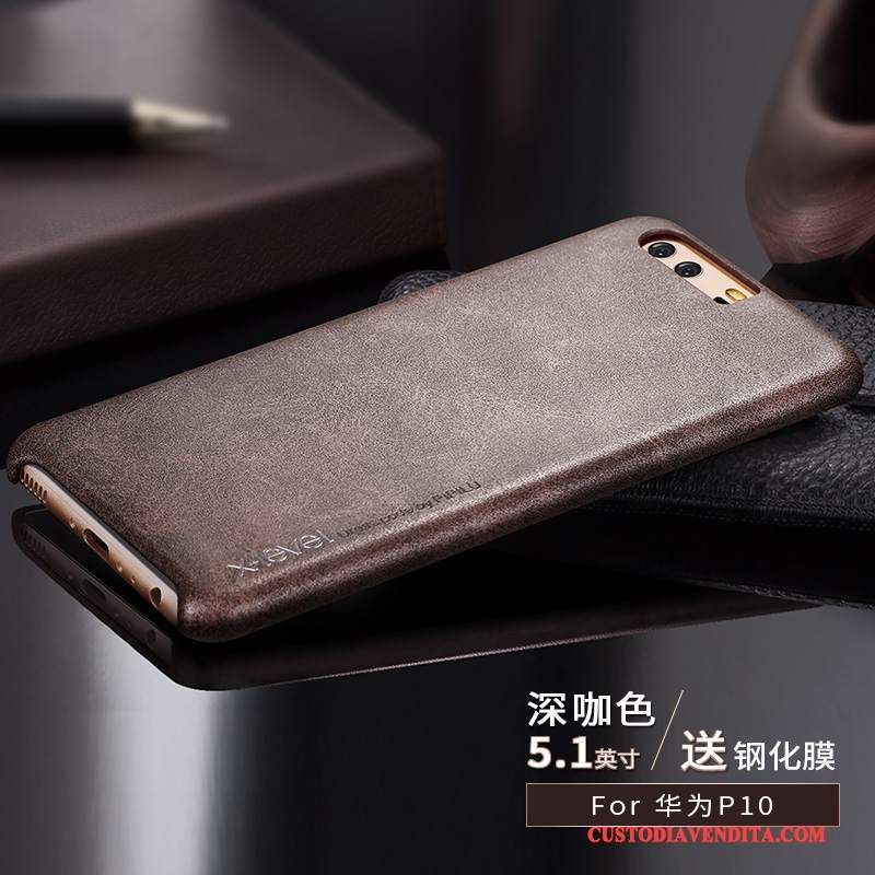 Custodia Huawei P10 Pelle Chiarotelefono, Cover Huawei P10 Protezione Tendenza Sottile