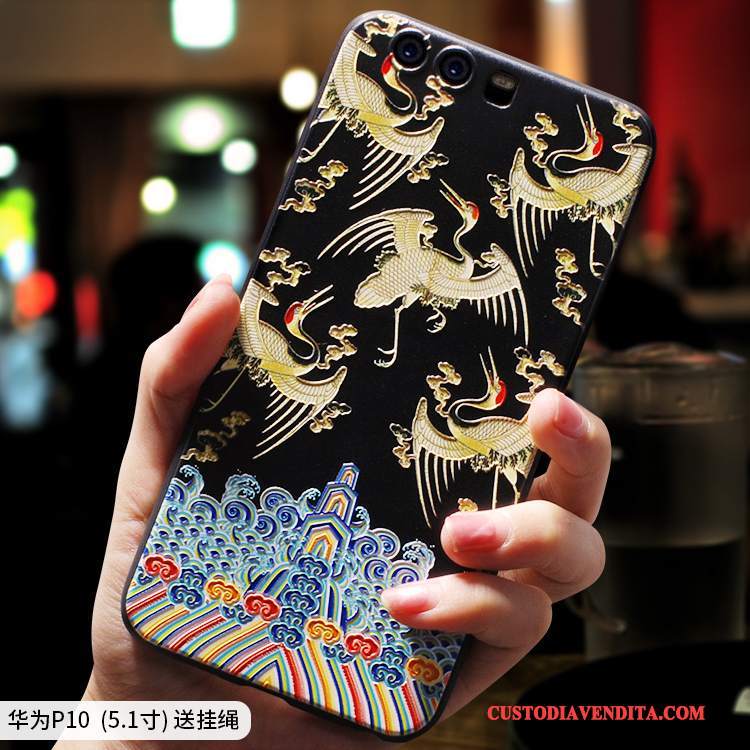 Custodia Huawei P10 Plus Colore Morbido Etnico, Cover Huawei P10 Plus Creativo Stile Cinesetelefono