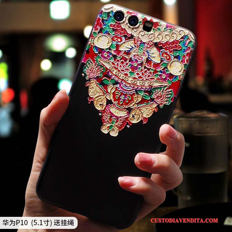 Custodia Huawei P10 Plus Colore Morbido Etnico, Cover Huawei P10 Plus Creativo Stile Cinesetelefono