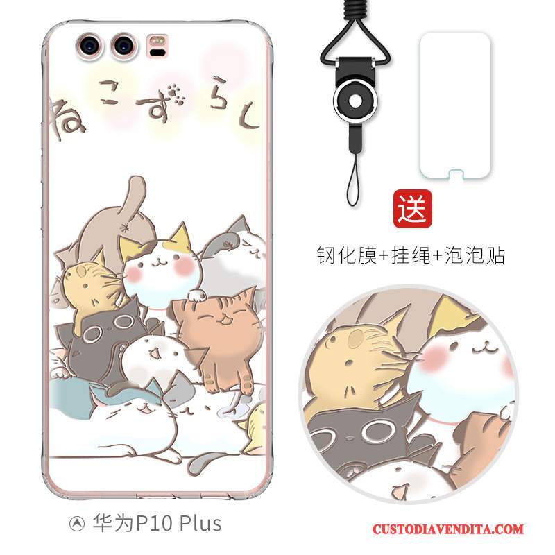 Custodia Huawei P10 Plus Goffratura Morbido Bello, Cover Huawei P10 Plus Creativo Telefono Di Personalità