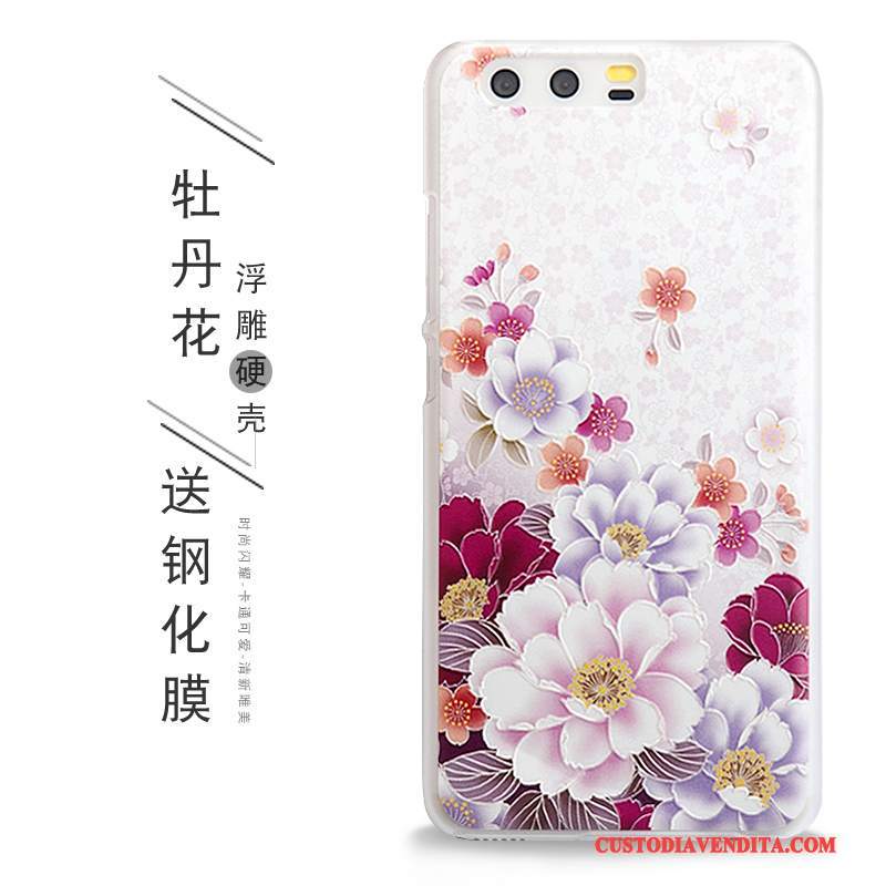 Custodia Huawei P10 Plus Goffratura Telefono Verde, Cover Huawei P10 Plus Protezione Chiaro Anti-caduta