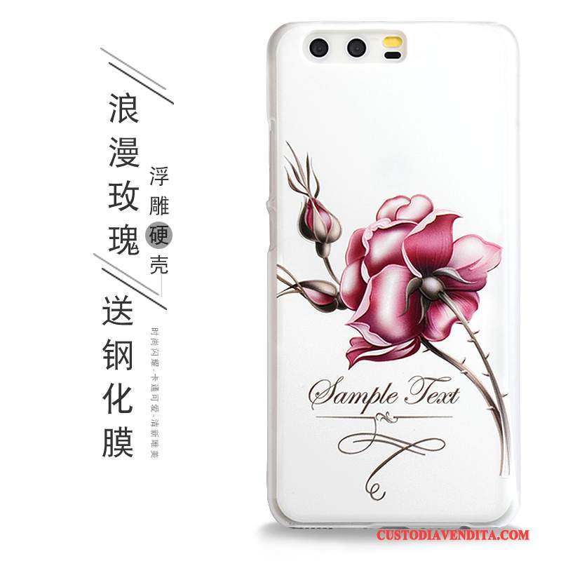 Custodia Huawei P10 Plus Goffratura Telefono Verde, Cover Huawei P10 Plus Protezione Chiaro Anti-caduta