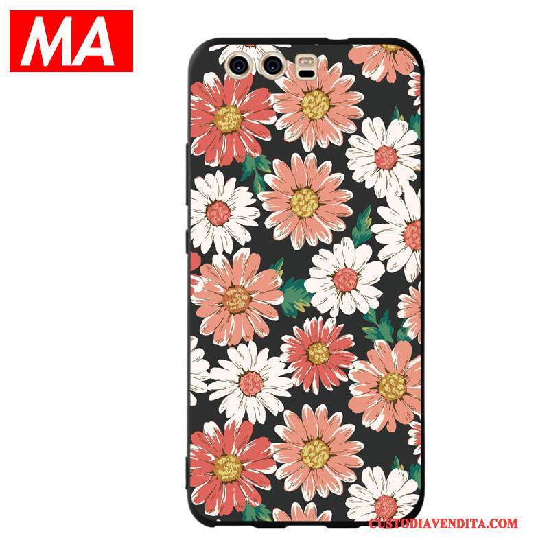 Custodia Huawei P10 Plus Moda Tendenza Morbido, Cover Huawei P10 Plus Creativo Di Personalità Fiori