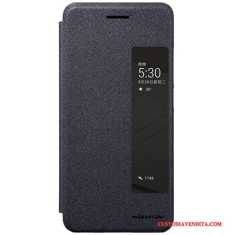 Custodia Huawei P10 Plus Pelle Anti-caduta Oro, Cover Huawei P10 Plus Protezione Telefono