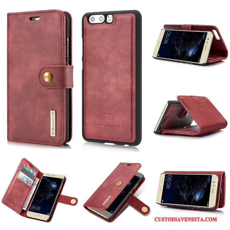 Custodia Huawei P10 Plus Pelle Telefono Borse, Cover Huawei P10 Plus Protezione Mucca Lusso