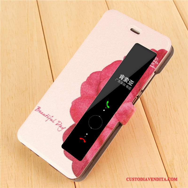 Custodia Huawei P10 Plus Protezione Rosatelefono, Cover Huawei P10 Plus Pelle Super Carino Anti-caduta