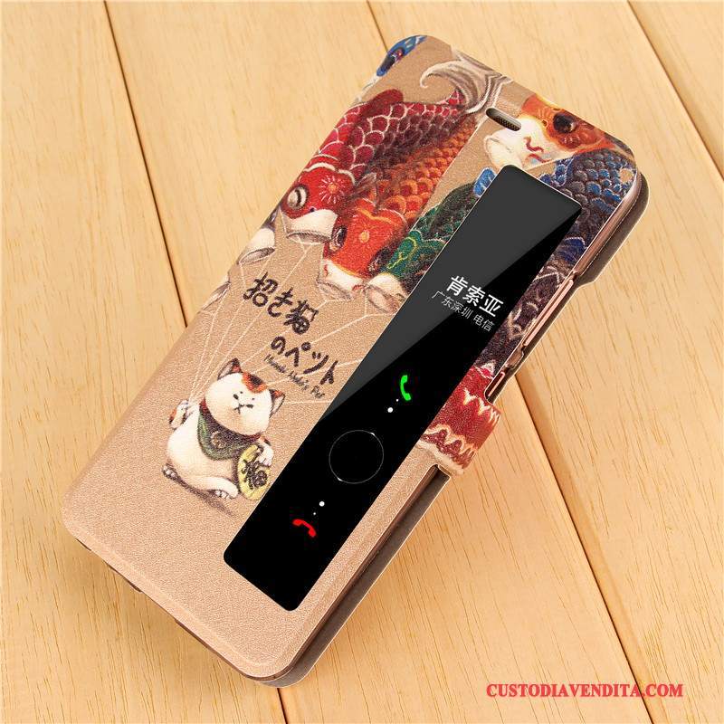 Custodia Huawei P10 Plus Protezione Rosatelefono, Cover Huawei P10 Plus Pelle Super Carino Anti-caduta