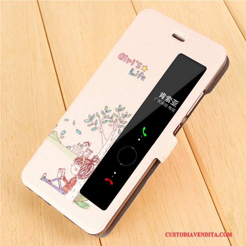 Custodia Huawei P10 Plus Protezione Rosatelefono, Cover Huawei P10 Plus Pelle Super Carino Anti-caduta