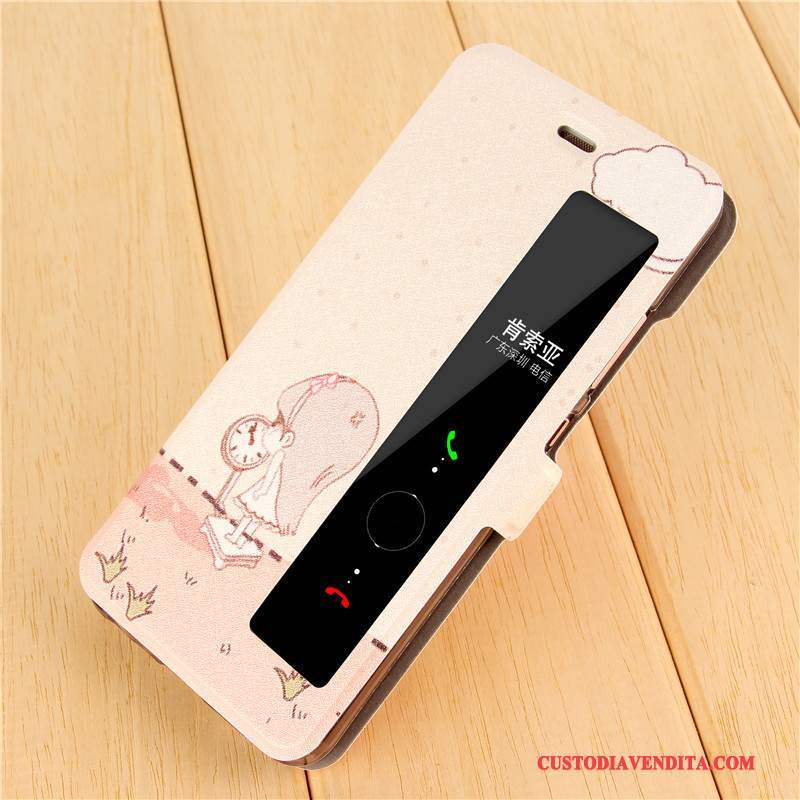 Custodia Huawei P10 Plus Protezione Rosatelefono, Cover Huawei P10 Plus Pelle Super Carino Anti-caduta