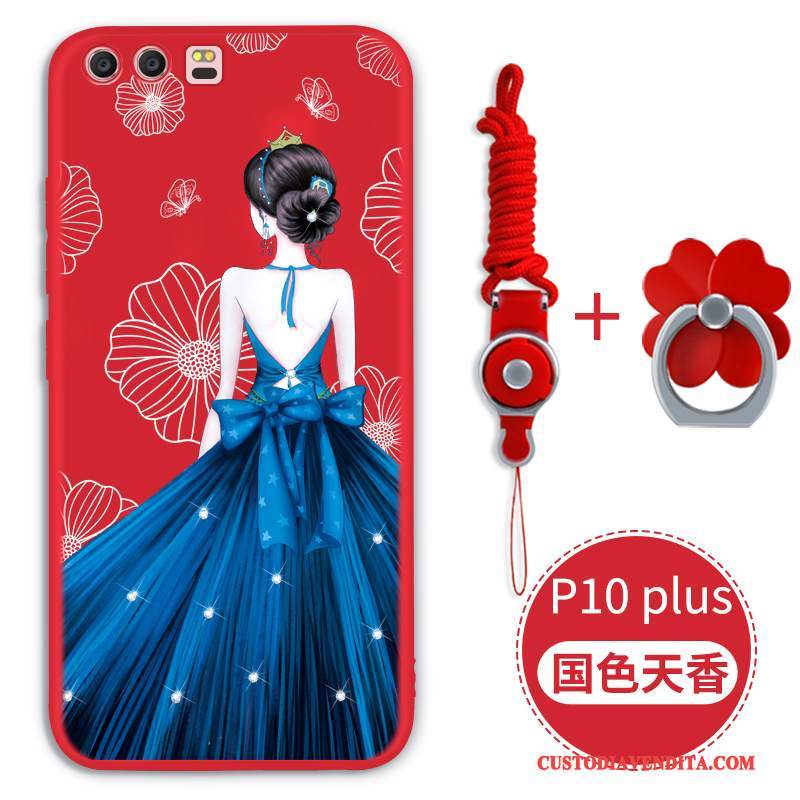 Custodia Huawei P10 Plus Silicone Rossotelefono, Cover Huawei P10 Plus Protezione Di Personalità Tendenza