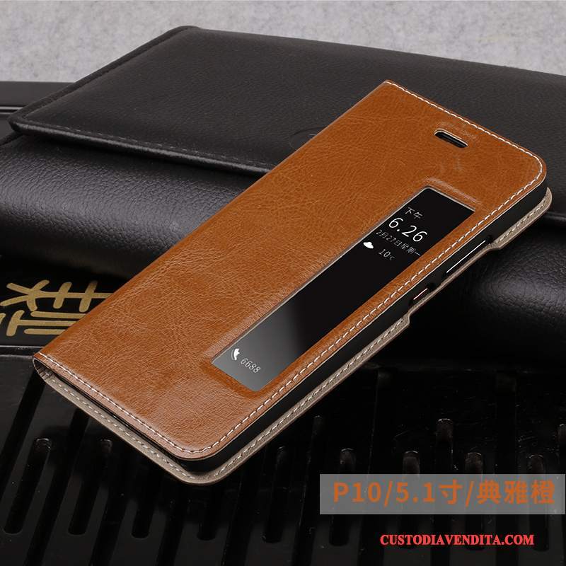 Custodia Huawei P10 Protezione Qualità Affari, Cover Huawei P10 Pelle Telefono Super