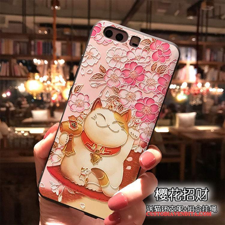 Custodia Huawei P10 Silicone Telefono Ornamenti Appesi, Cover Huawei P10 Tutto Incluso Ricchezza