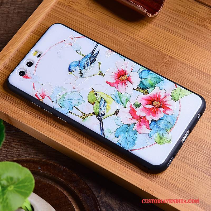 Custodia Huawei P10 Vintage Tutto Incluso Anti-caduta, Cover Huawei P10 Creativo Stile Cinese Tendenza