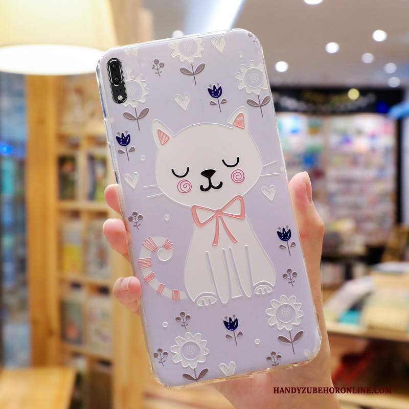 Custodia Huawei P20 Creativo Blu Di Personalità, Cover Huawei P20 Silicone Tendenza Amanti