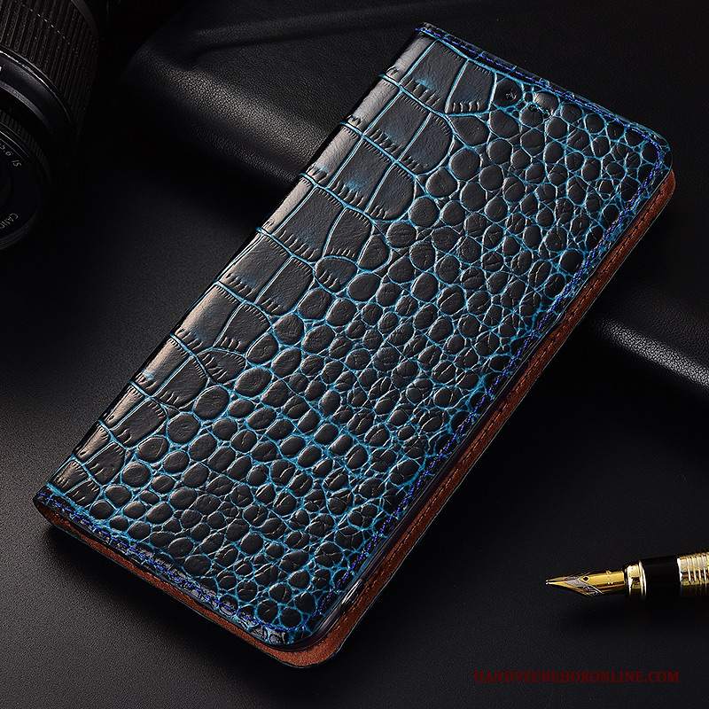 Custodia Huawei P20 Pro Pelle Telefono Rosso, Cover Huawei P20 Pro Folio Morbido Modello Coccodrillo