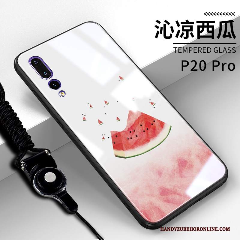 Custodia Huawei P20 Pro Silicone Vetro Anti-caduta, Cover Huawei P20 Pro Cartone Animato Telefono Nuovo