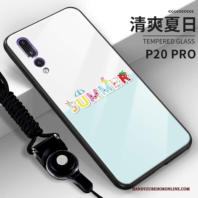 Custodia Huawei P20 Pro Silicone Vetro Anti-caduta, Cover Huawei P20 Pro Cartone Animato Telefono Nuovo